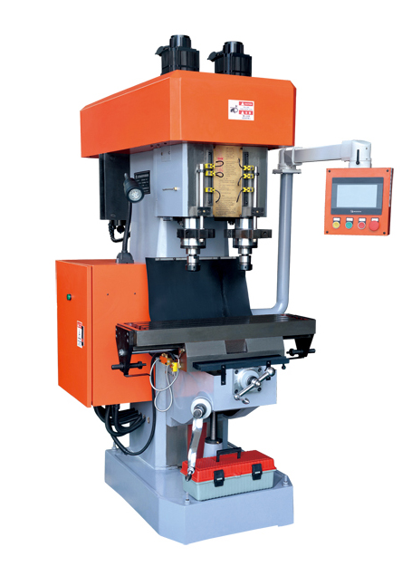 Máquina compleja automática neumática de doble husillo Máquina perforadora y roscadora serie ZSK